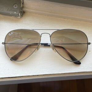 Rayban aviator large metal sunglasses